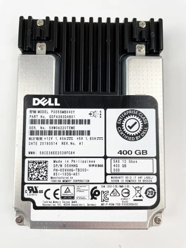 Dell 400GB SAS 12Gbps SFF P/N: 5VHHG 