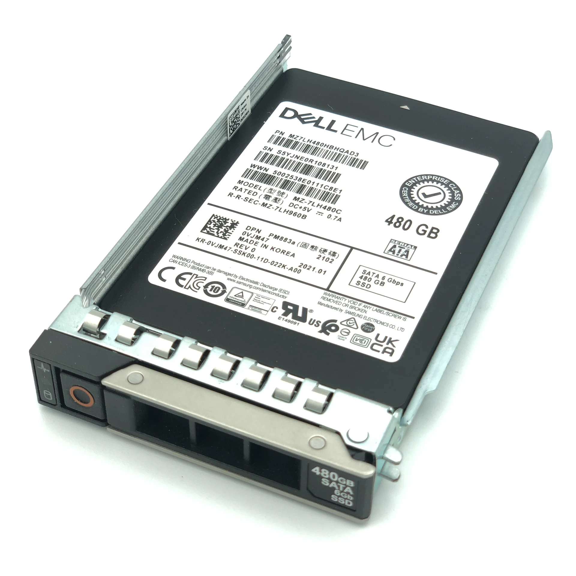 Dell EMC 0VJM47 NEW 480GB SATA 6Gbps SFF