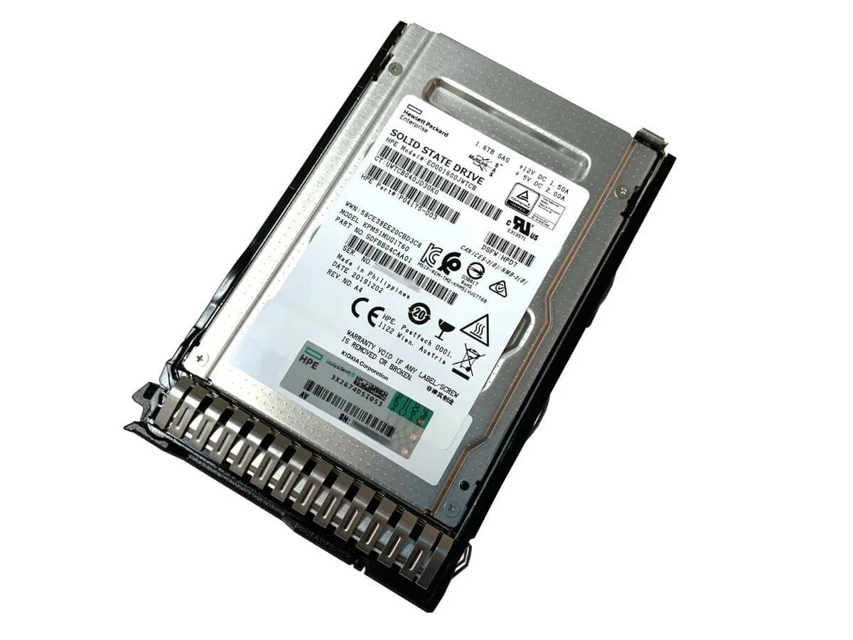 HPE 1.6TB SAS SSD 12G SFF  P04174-003
