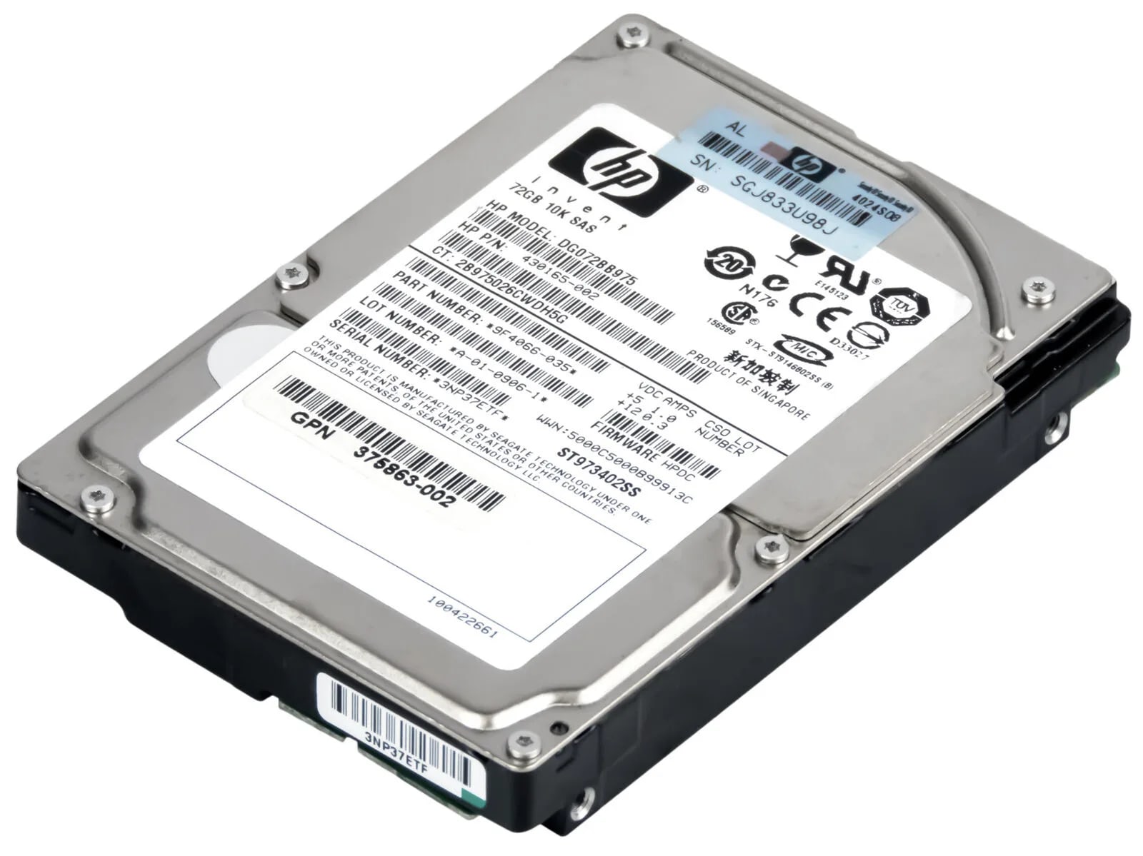 HPE 482284-001 72GB SAS 15K 3Gbps 2,5" SFF