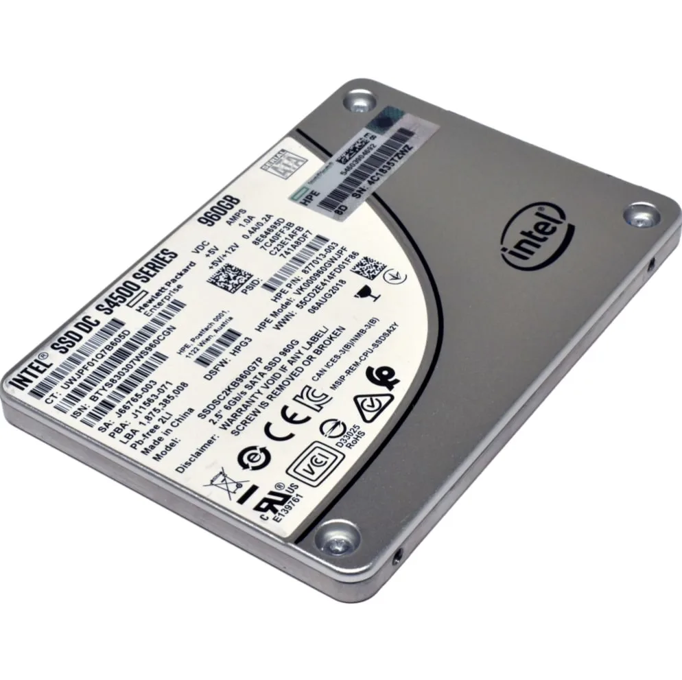 HPE 877013-003 960GB SATA 6Gbps Intel S4500 SFF