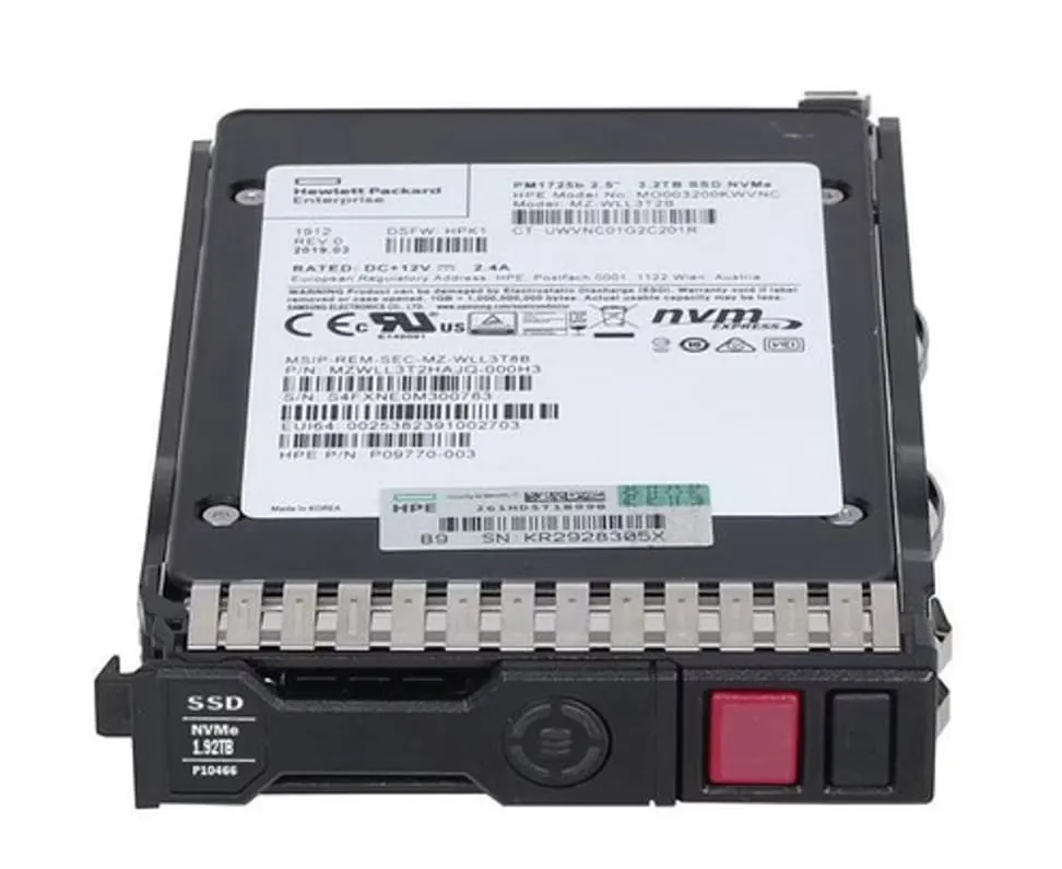 HPE P09769-001 NEW 1.92TB NVMe PCIe Samsung PM1723B  SFF