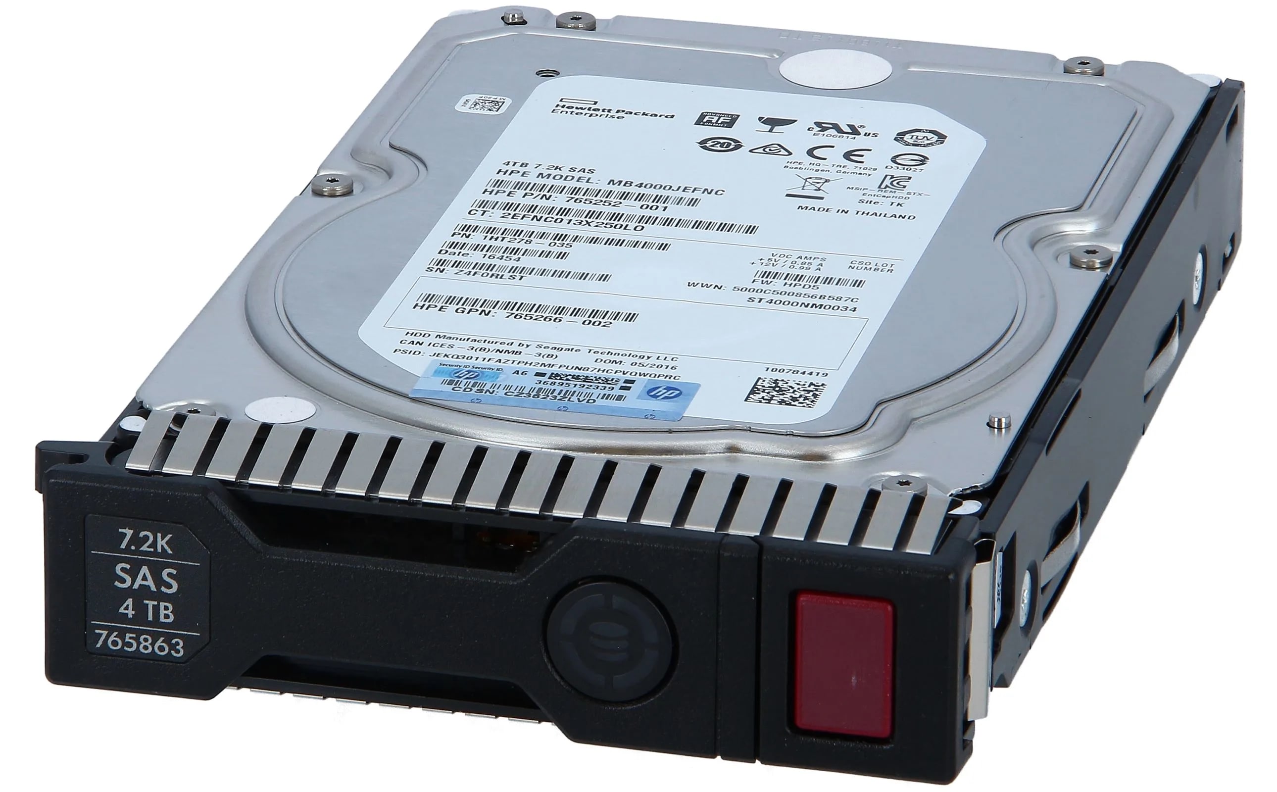 HP 4TB SAS 7.2K 12Gbps 3,5" LFF P/N: 872487-B21