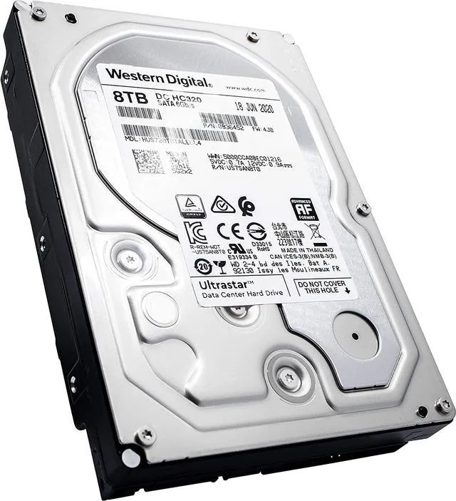 WD HC320 8TB SATA 7.2K 6Gpbs 3,5" LFF
