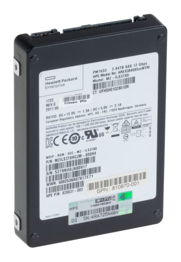 HPE 874430-003 3.84TB SAS 12Gbps 2,5" SFF 1