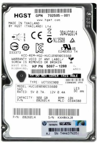 HP 900GB SAS 10K 6Gbps 2,5" SFF 3PAR 7000 1
