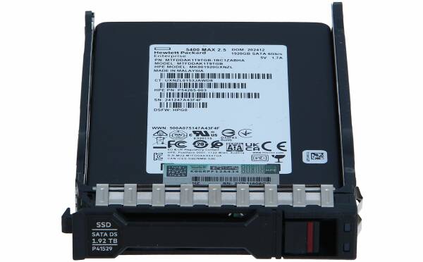 HP Renew 1.92TB SATA 6Gbps Ri HPE P04478-B21 SFF 1