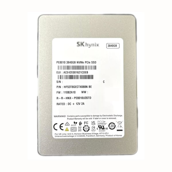 HPE 3.84TB U.3 NVMe Gen 4 2,5 SFF P/N: P19817-B21 1