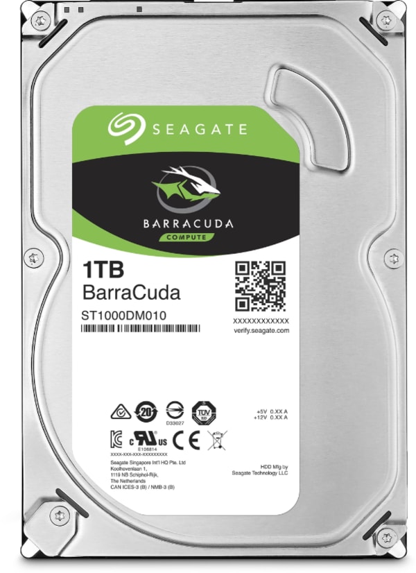 Seagate 1TB SATA HDD 7.2rpm 6G BarraCuda 3,5" LFF 1