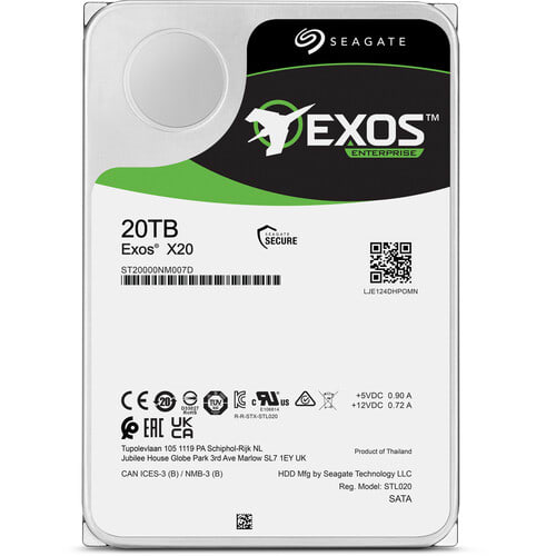 Seagate Exos X20 20TB SAS 7.2K 12Gbps 3,5" LFF 1