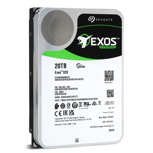 Seagate Exos 20TB SATA 7.2K 6Gbps 3,5" LFF 1