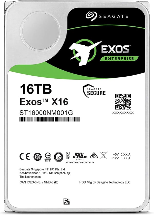 Seagate Exos X16 16TB SATA 6Gbps 3,5" LFF 1