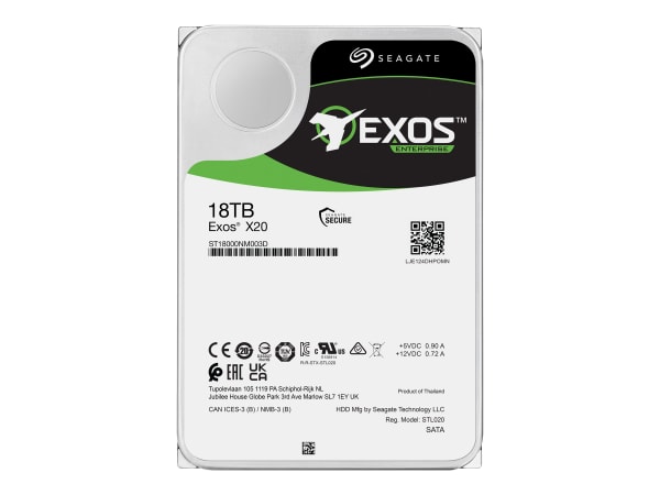 Seagate Exos X20 18TB SATA 7.2K 6Gbps 3,5" LFF 1